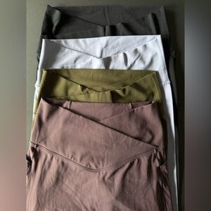 4-Pack Women’s Leggings Bundle | Black, Lavender, Dark Green, Purple